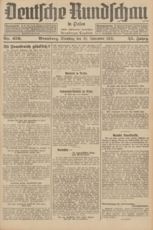 Deutsche Rundschau in Polen : früher Ostdeutsche Rundschau, Bromberger Tageblatt. Jg.55, Nr. 259 (10 November 1931) + dod.