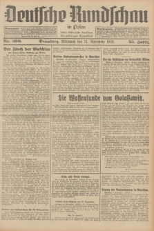 Deutsche Rundschau in Polen : früher Ostdeutsche Rundschau, Bromberger Tageblatt. Jg.55, Nr. 260 (11 November 1931) + dod.