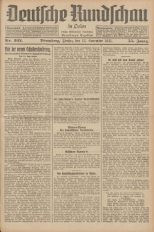 Deutsche Rundschau in Polen : früher Ostdeutsche Rundschau, Bromberger Tageblatt. Jg.55, Nr. 262 (13 November 1931) + dod.