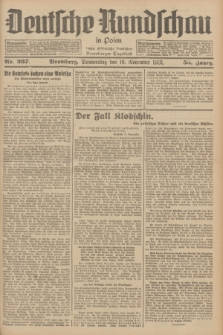 Deutsche Rundschau in Polen : früher Ostdeutsche Rundschau, Bromberger Tageblatt. Jg.55, Nr. 267 (19 November 1931) + dod.