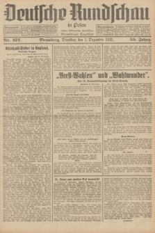 Deutsche Rundschau in Polen : früher Ostdeutsche Rundschau, Bromberger Tageblatt. Jg.55, Nr. 277 (1 Dezember 1931) + dod.