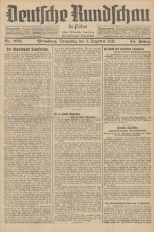 Deutsche Rundschau in Polen : früher Ostdeutsche Rundschau, Bromberger Tageblatt. Jg.55, Nr. 279 (3 Dezember 1931) + dod.