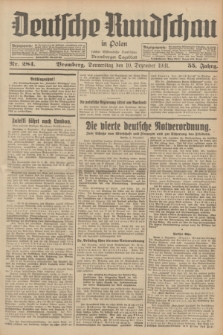 Deutsche Rundschau in Polen : früher Ostdeutsche Rundschau, Bromberger Tageblatt. Jg.55, Nr. 284 (10 Dezember 1931) + dod.