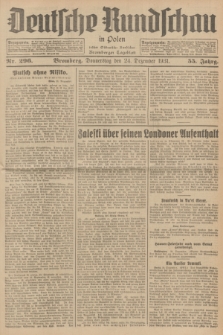 Deutsche Rundschau in Polen : früher Ostdeutsche Rundschau, Bromberger Tageblatt. Jg.55, Nr. 296 (24 Dezember 1931) + dod.