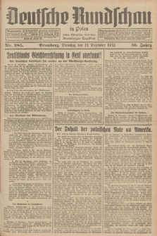Deutsche Rundschau in Polen : früher Ostdeutsche Rundschau, Bromberger Tageblatt. Jg.56, Nr. 285 (13 Dezember 1932) + dod.