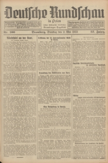 Deutsche Rundschau in Polen : früher Ostdeutsche Rundschau, Bromberger Tageblatt. Jg.57, Nr. 100 (2 Mai 1933) + dod.