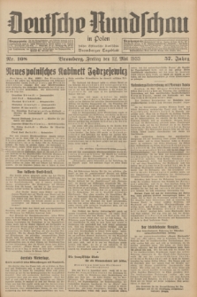 Deutsche Rundschau in Polen : früher Ostdeutsche Rundschau, Bromberger Tageblatt. Jg.57, Nr. 108 (12 Mai 1933) + dod.