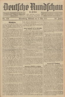 Deutsche Rundschau in Polen : früher Ostdeutsche Rundschau, Bromberger Tageblatt. Jg.57, Nr. 112 (17 Mai 1933) + dod.