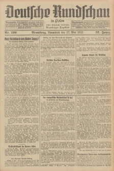 Deutsche Rundschau in Polen : früher Ostdeutsche Rundschau, Bromberger Tageblatt. Jg.57, Nr. 120 (27 Mai 1933) + dod.