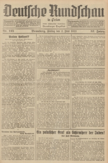 Deutsche Rundschau in Polen : früher Ostdeutsche Rundschau, Bromberger Tageblatt. Jg.57, Nr. 125 (2 Juni 1933) + dod.