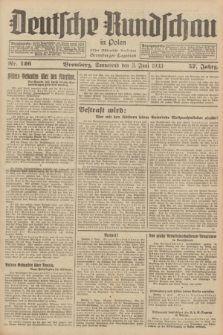 Deutsche Rundschau in Polen : früher Ostdeutsche Rundschau, Bromberger Tageblatt. Jg.57, Nr. 126 (3 Juni 1933) + dod.
