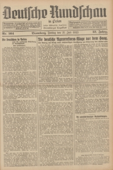 Deutsche Rundschau in Polen : früher Ostdeutsche Rundschau, Bromberger Tageblatt. Jg.57, Nr. 164 (21 Juli 1933) + dod.