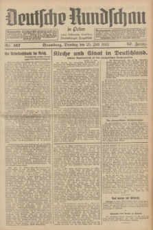 Deutsche Rundschau in Polen : früher Ostdeutsche Rundschau, Bromberger Tageblatt. Jg.57, Nr. 167 (25 Juli 1933) + dod.