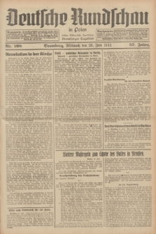 Deutsche Rundschau in Polen : früher Ostdeutsche Rundschau, Bromberger Tageblatt. Jg.57, Nr. 168 (26 Juli 1933) + dod.
