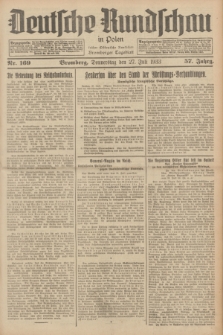 Deutsche Rundschau in Polen : früher Ostdeutsche Rundschau, Bromberger Tageblatt. Jg.57, Nr. 169 (27 Juli 1933) + dod.