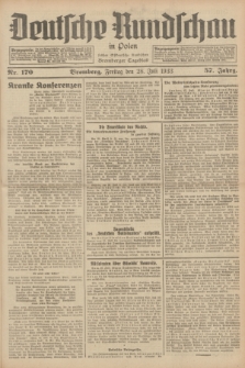 Deutsche Rundschau in Polen : früher Ostdeutsche Rundschau, Bromberger Tageblatt. Jg.57, Nr. 170 (28 Juli 1933) + dod.