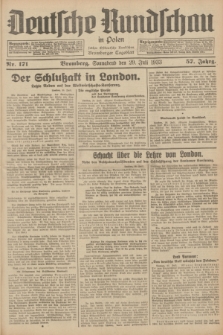 Deutsche Rundschau in Polen : früher Ostdeutsche Rundschau, Bromberger Tageblatt. Jg.57, Nr. 171 (29 Juli 1933) + dod.