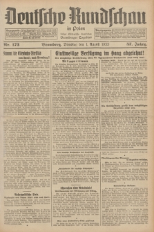 Deutsche Rundschau in Polen : früher Ostdeutsche Rundschau, Bromberger Tageblatt. Jg.57, Nr. 173 (1 August 1933) + dod.