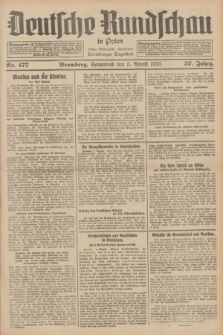 Deutsche Rundschau in Polen : früher Ostdeutsche Rundschau, Bromberger Tageblatt. Jg.57, Nr. 177 (5 August 1933) + dod.
