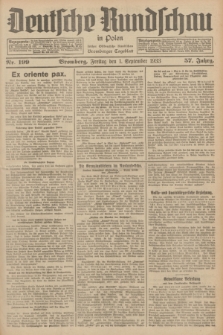 Deutsche Rundschau in Polen : früher Ostdeutsche Rundschau, Bromberger Tageblatt. Jg.57, Nr. 199 (1 September 1933) + dod.