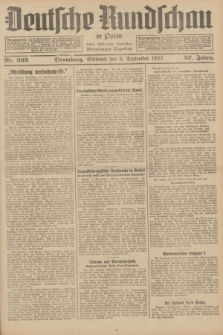 Deutsche Rundschau in Polen : früher Ostdeutsche Rundschau, Bromberger Tageblatt. Jg.57, Nr. 203 (6 September 1933) + dod.