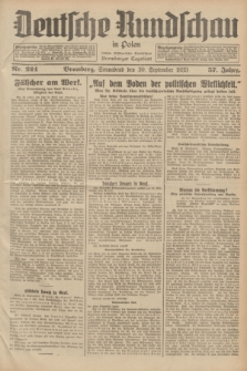 Deutsche Rundschau in Polen : früher Ostdeutsche Rundschau, Bromberger Tageblatt. Jg.57, Nr. 224 (30 September 1933) + dod.