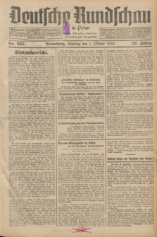 Deutsche Rundschau in Polen : früher Ostdeutsche Rundschau, Bromberger Tageblatt. Jg.57, Nr. 225 (1 Oktober 1933) + dod.