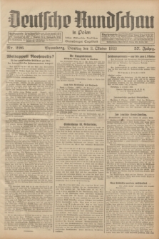 Deutsche Rundschau in Polen : früher Ostdeutsche Rundschau, Bromberger Tageblatt. Jg.57, Nr. 226 (3 Oktober 1933) + dod.