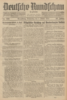 Deutsche Rundschau in Polen : früher Ostdeutsche Rundschau, Bromberger Tageblatt. Jg.57, Nr. 228 (5 Oktober 1933) + dod.
