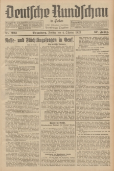 Deutsche Rundschau in Polen : früher Ostdeutsche Rundschau, Bromberger Tageblatt. Jg.57, Nr. 229 (6 Oktober 1933) + dod.
