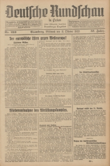 Deutsche Rundschau in Polen : früher Ostdeutsche Rundschau, Bromberger Tageblatt. Jg.57, Nr. 233 (11 Oktober 1933) + dod.