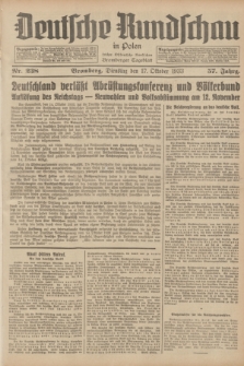Deutsche Rundschau in Polen : früher Ostdeutsche Rundschau, Bromberger Tageblatt. Jg.57, Nr. 238 (17 Oktober 1933) + dod.