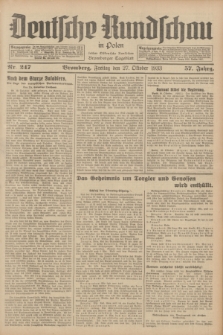 Deutsche Rundschau in Polen : früher Ostdeutsche Rundschau, Bromberger Tageblatt. Jg.57, Nr. 247 (27 Oktober 1933) + dod.