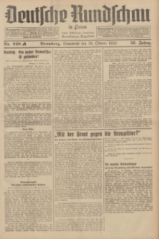 Deutsche Rundschau in Polen : früher Ostdeutsche Rundschau, Bromberger Tageblatt. Jg.57, Nr. 248A (28 Oktober 1933) + dod.