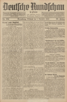 Deutsche Rundschau in Polen : früher Ostdeutsche Rundschau, Bromberger Tageblatt. Jg.57, Nr. 251 (1 November 1933) + dod.