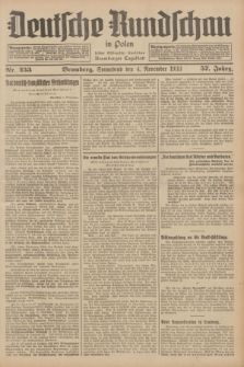 Deutsche Rundschau in Polen : früher Ostdeutsche Rundschau, Bromberger Tageblatt. Jg.57, Nr. 253 (4 November 1933) + dod.