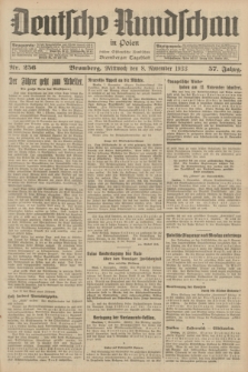 Deutsche Rundschau in Polen : früher Ostdeutsche Rundschau, Bromberger Tageblatt. Jg.57, Nr. 256 (8 November 1933) + dod.