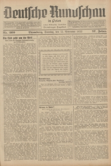 Deutsche Rundschau in Polen : früher Ostdeutsche Rundschau, Bromberger Tageblatt. Jg.57, Nr. 260 (12 November 1933) + dod.