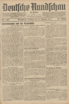 Deutsche Rundschau in Polen : früher Ostdeutsche Rundschau, Bromberger Tageblatt. Jg.57, Nr. 267 (21 November 1933) + dod.