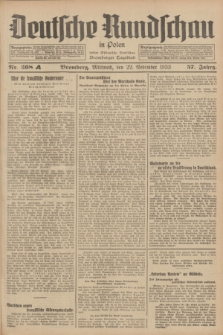Deutsche Rundschau in Polen : früher Ostdeutsche Rundschau, Bromberger Tageblatt. Jg.57, Nr. 268A (22 November 1933) + dod.