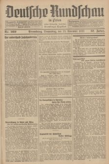 Deutsche Rundschau in Polen : früher Ostdeutsche Rundschau, Bromberger Tageblatt. Jg.57, Nr. 269 (23 November 1933) + dod.