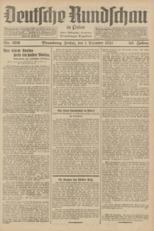 Deutsche Rundschau in Polen : früher Ostdeutsche Rundschau, Bromberger Tageblatt. Jg.57, Nr. 276 (1 Dezember 1933) + dod.