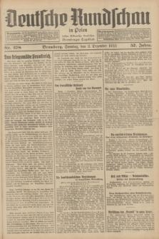 Deutsche Rundschau in Polen : früher Ostdeutsche Rundschau, Bromberger Tageblatt. Jg.57, Nr. 278 (3 Dezember 1933) + dod.