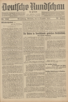 Deutsche Rundschau in Polen : früher Ostdeutsche Rundschau, Bromberger Tageblatt. Jg.57, Nr. 280 (6 Dezember 1933) + dod.