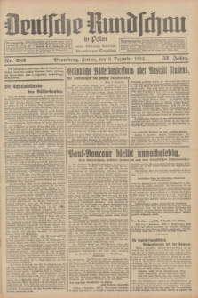 Deutsche Rundschau in Polen : früher Ostdeutsche Rundschau, Bromberger Tageblatt. Jg.57, Nr. 282 (8 Dezember 1933) + dod.