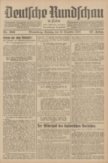 Deutsche Rundschau in Polen : früher Ostdeutsche Rundschau, Bromberger Tageblatt. Jg.57, Nr. 283 (10 Dezember 1933) + dod.
