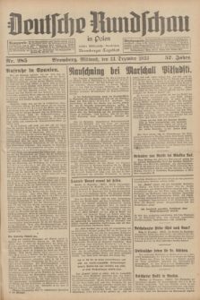 Deutsche Rundschau in Polen : früher Ostdeutsche Rundschau, Bromberger Tageblatt. Jg.57, Nr. 285 (13 Dezember 1933) + dod.