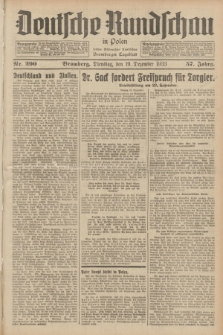Deutsche Rundschau in Polen : früher Ostdeutsche Rundschau, Bromberger Tageblatt. Jg.57, Nr. 290 (19 Dezember 1933) + dod.