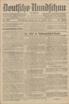 Deutsche Rundschau in Polen : früher Ostdeutsche Rundschau, Bromberger Tageblatt. Jg.57, Nr. 295 (24 Dezember 1933) + dod.