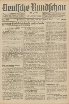 Deutsche Rundschau in Polen : früher Ostdeutsche Rundschau, Bromberger Tageblatt. Jg.57, Nr. 296 (28 Dezember 1933) + dod.